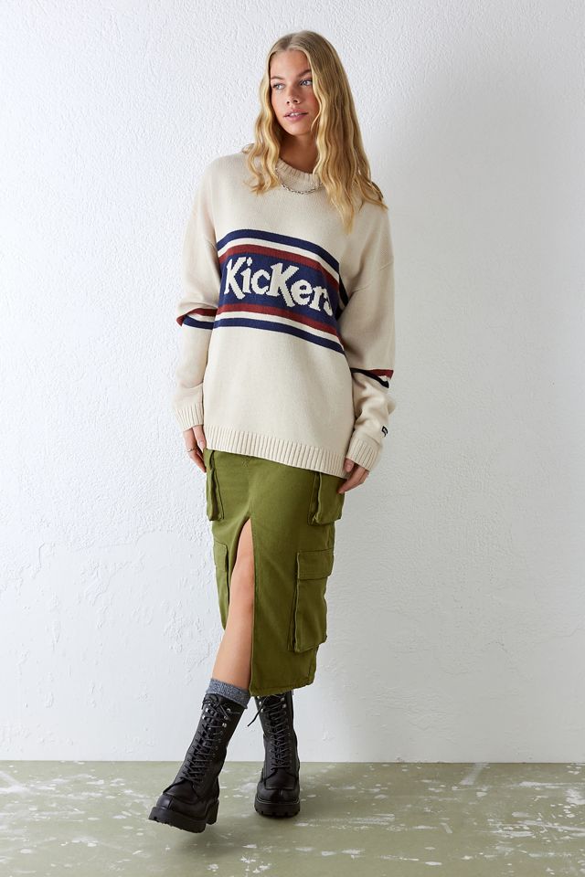Kickers Cream Classic Logo Maglia Jumper #2