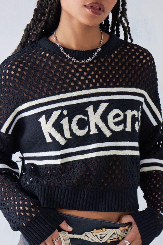 Black fishnet jumper best sale