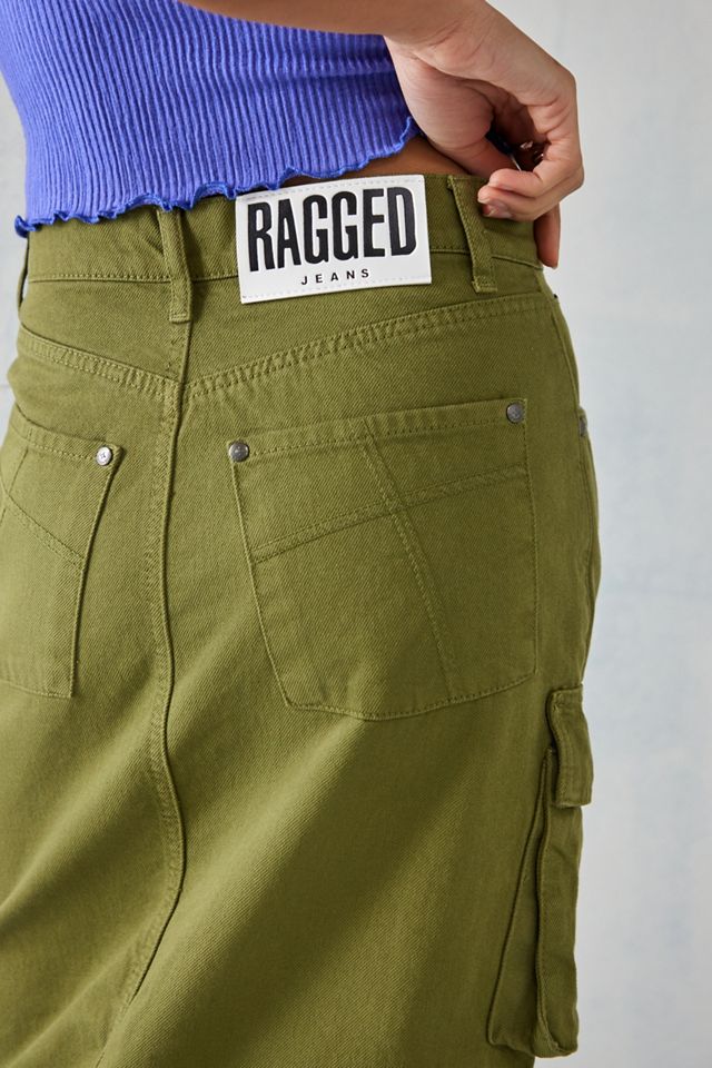 The Ragged Priest - Jupe midi style militaire kaki #1