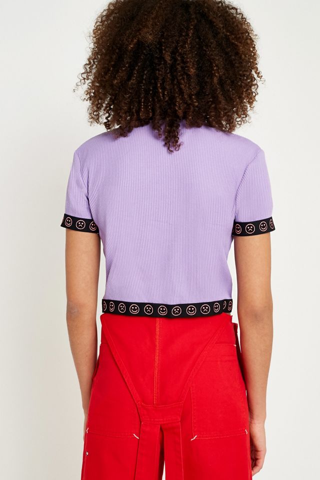 Lazy Oaf Happy Banda T-Shirt Viola #4