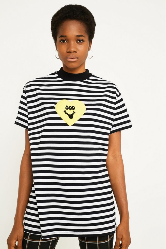 Lazy Oaf Trippy Heart Stripe T-Shirt #3