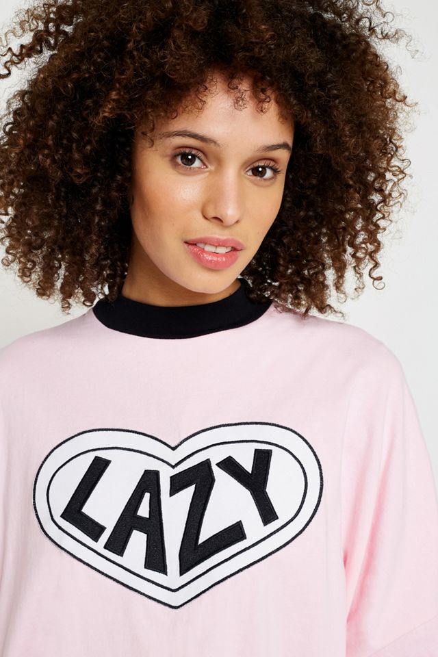 Lazy Oaf Pannello Rosa T-Shirt a maniche lunghe #3