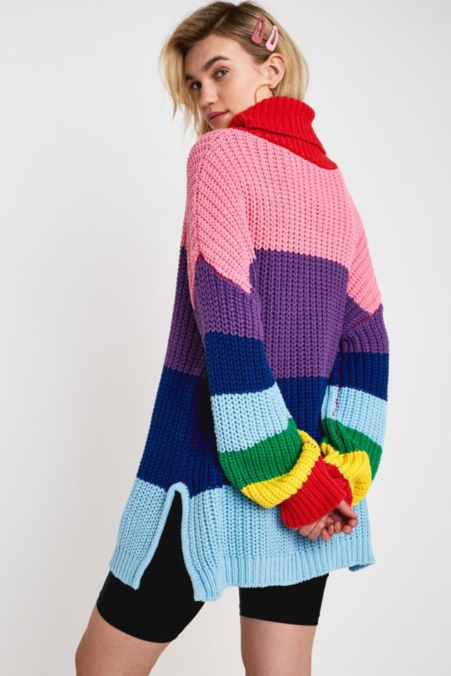 Lazy oaf rainbow jumper on sale dress