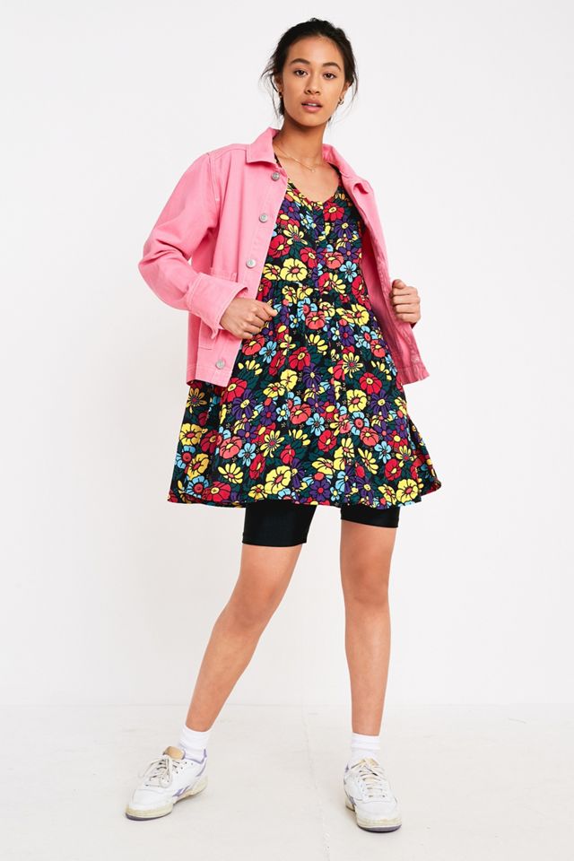Lazy Oaf - Mini robe boutonnée à fleurs #1