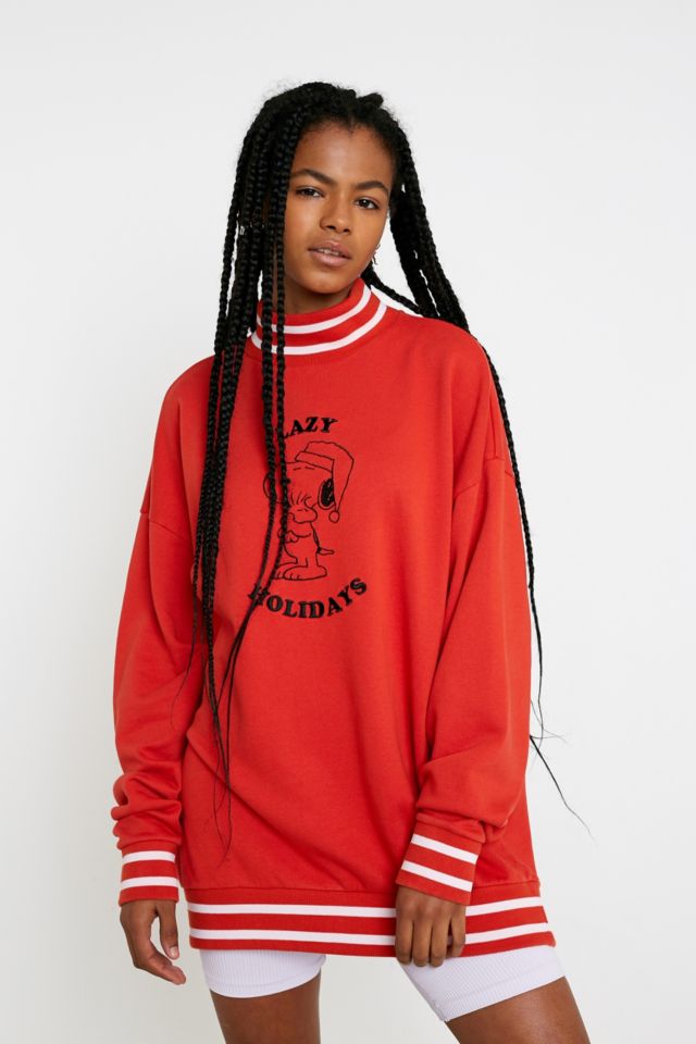 Lazy Oaf X Peanuts Christmas Sweatshirt | Urban Outfitters UK