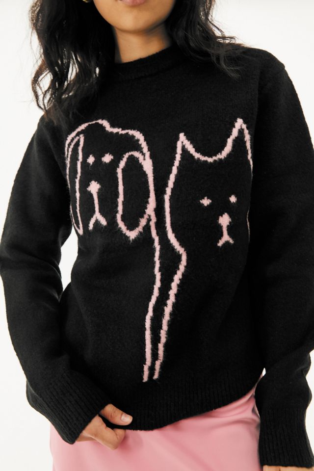 Lazy Oaf Raining Cats & Dogs Knit Jumper #1
