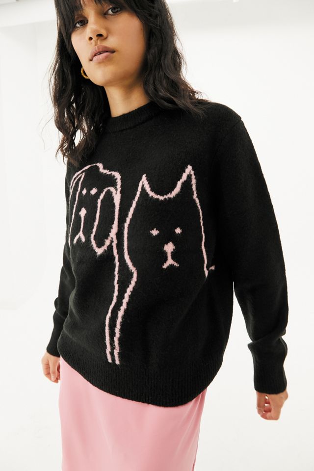 Lazy Oaf Raining Cats & Dogs Knit Jumper #2