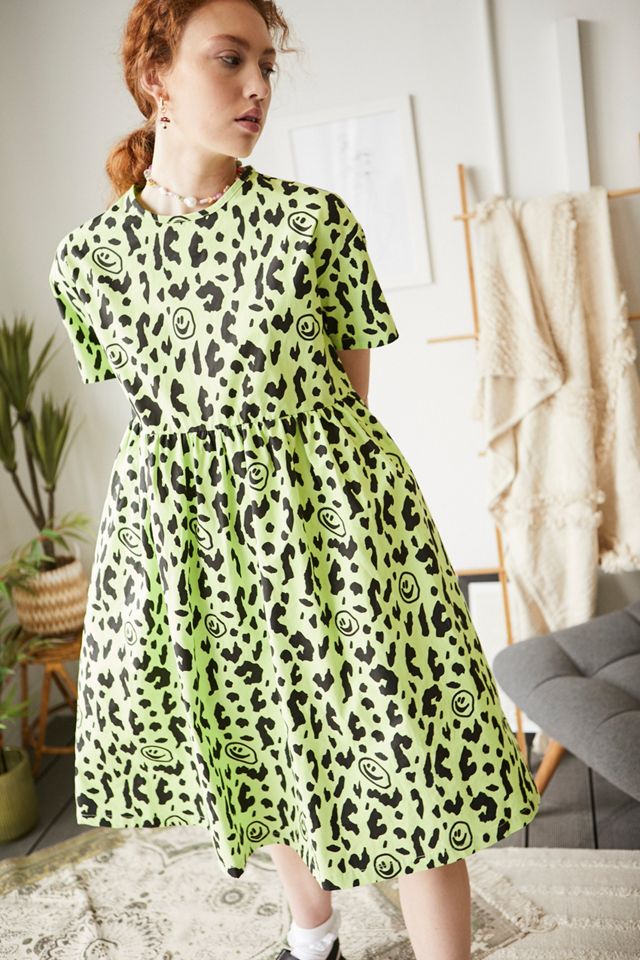 lazy oaf green dress Squish Face Leopard Print harvestdawn26