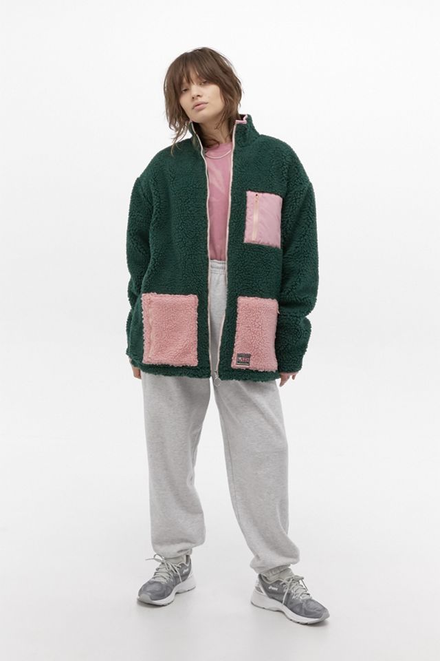 Lazy Oaf Colourblock Fleece Zip Jacket #2