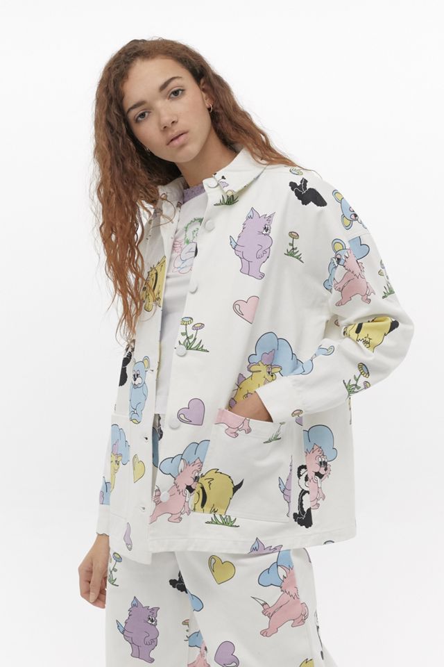 Lazy Oaf -  Veste de travail à imprimé animal  #1
