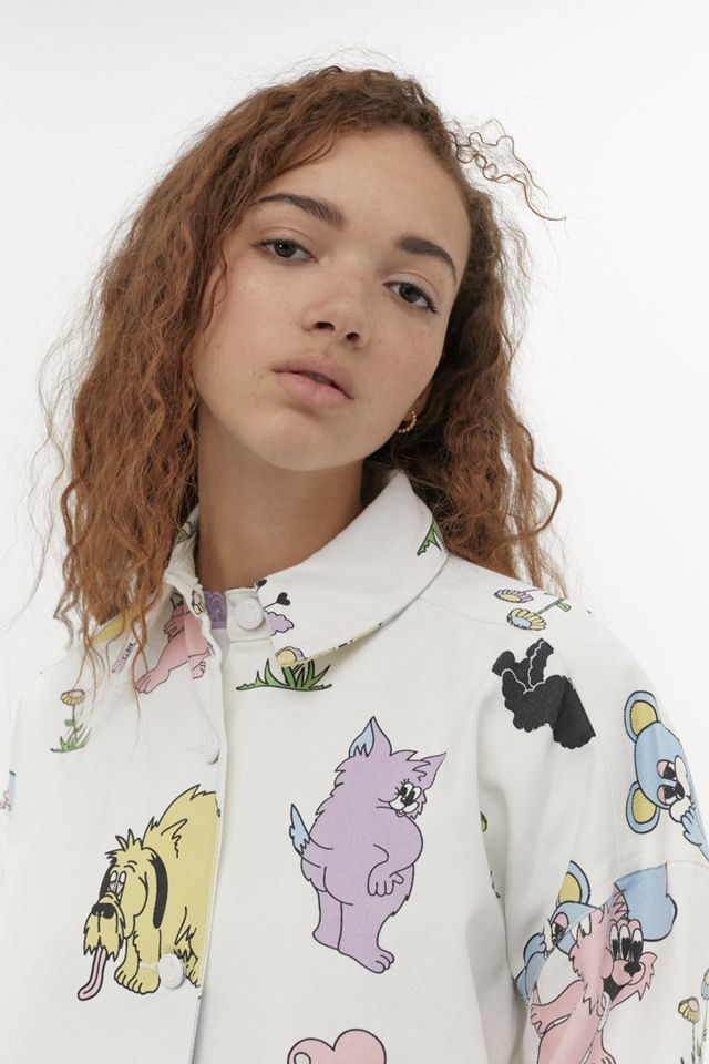 Lazy Oaf -  Veste de travail à imprimé animal  #2