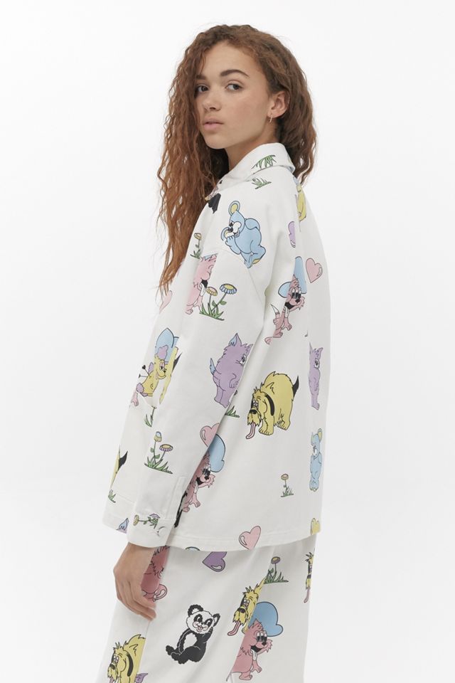 Lazy Oaf -  Veste de travail à imprimé animal  #3