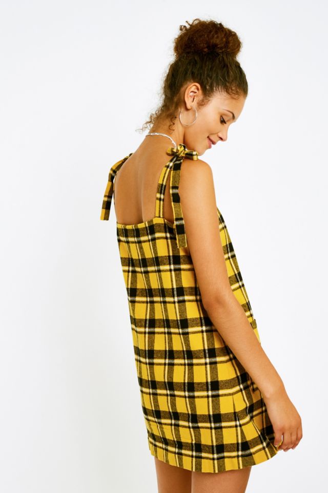 Lazy oaf yellow top pinafore dress