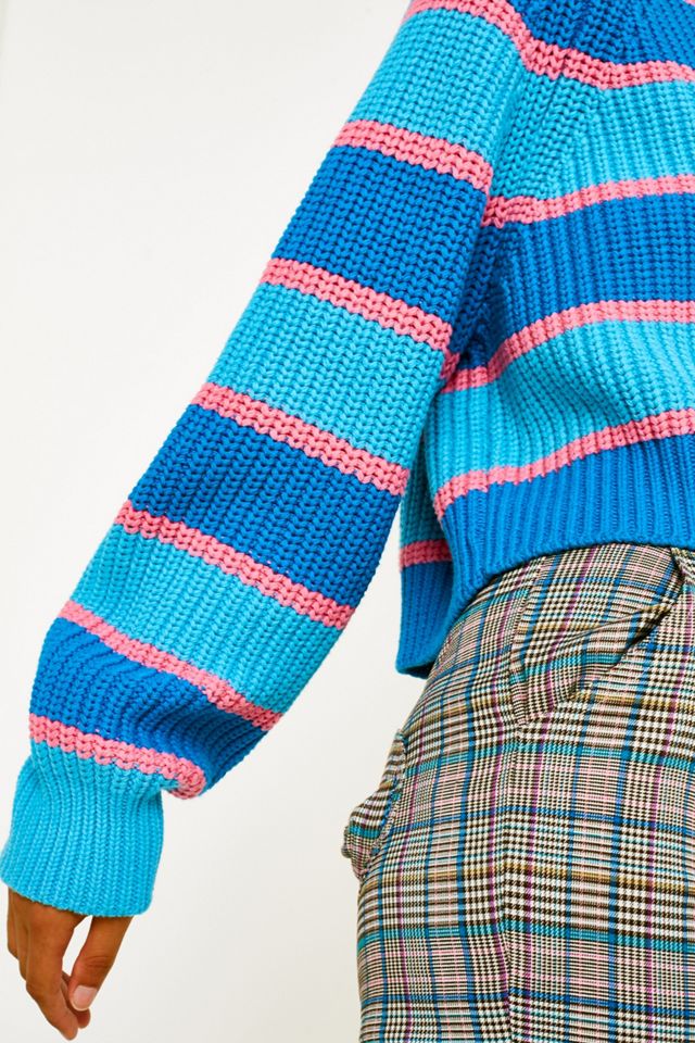 Lazy Oaf Stripe Roll Neck Jumper #2