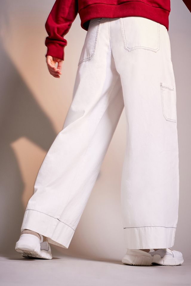Markey by LF Markey Ecru Carpenter Trousers #3