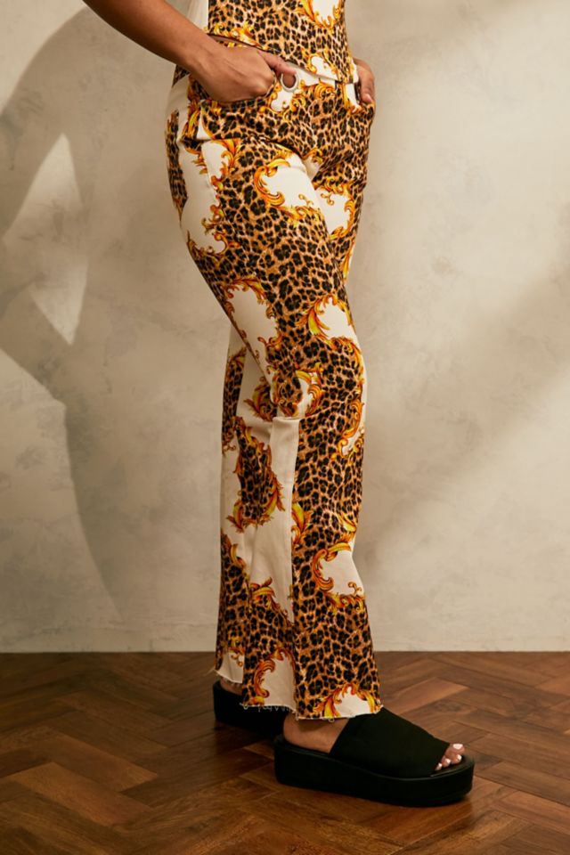 Urban outfitters leopard print hot sale trousers