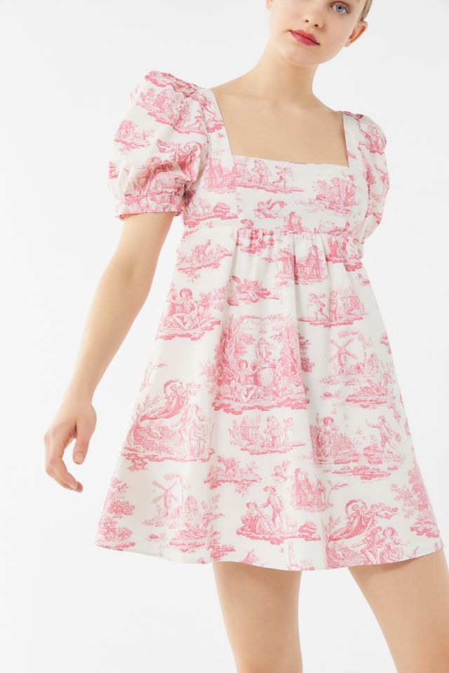 Laura Ashley UO Exclusive Penelope Cherub Babydoll Dress