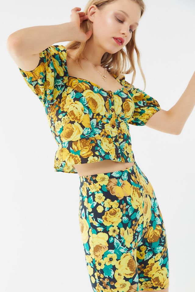 Laura Ashley UO Exclusive Lucille Button-Front Peplum Blouse #3