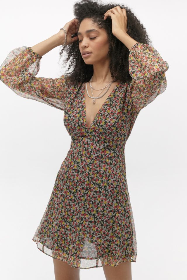 The East Order Brooklyn Floral Mini Dress | Urban Outfitters UK