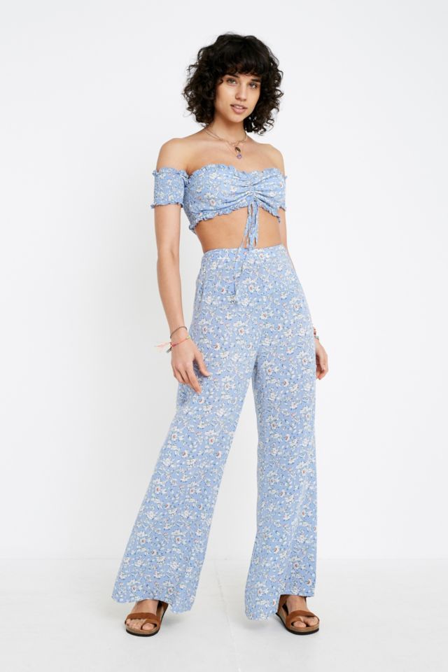 Kiss The Sky Floral Trousers | Urban Outfitters UK