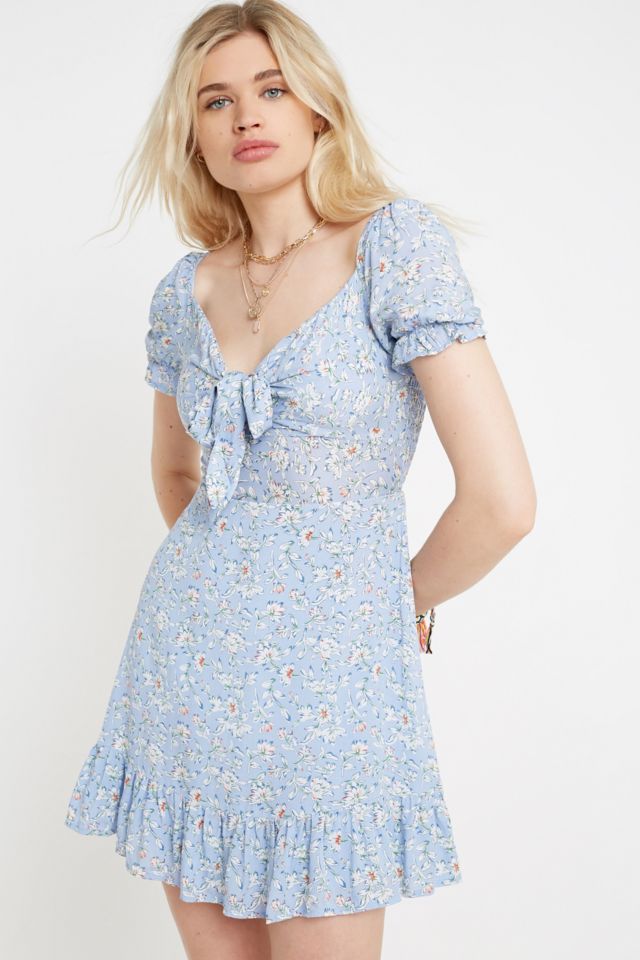 Urban outfitters store blue floral dress