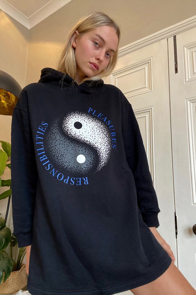 Local Heroes Black Yin & Yang Hoodie Dress #1