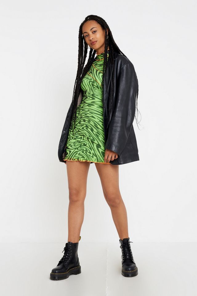 Jaded London Panelled Mesh Bodycon Mini Abito #2