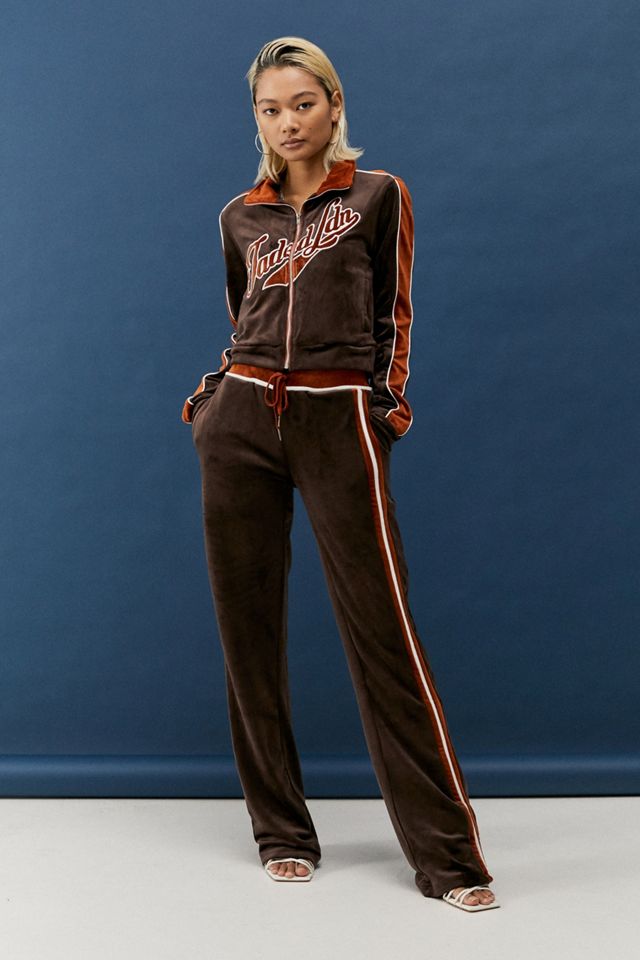 Jaded London Brown Velour Joggers Urban Outfitters UK