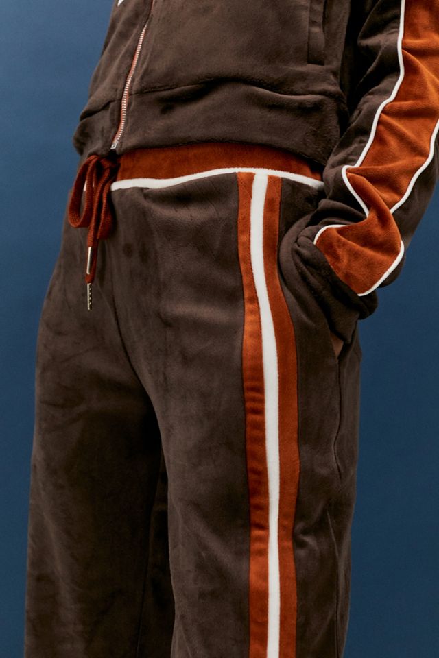 Jaded London Brown Velour Joggers | Urban Outfitters UK