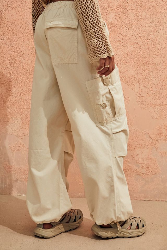 Jaded London Ecru Tech Cargo Pants
