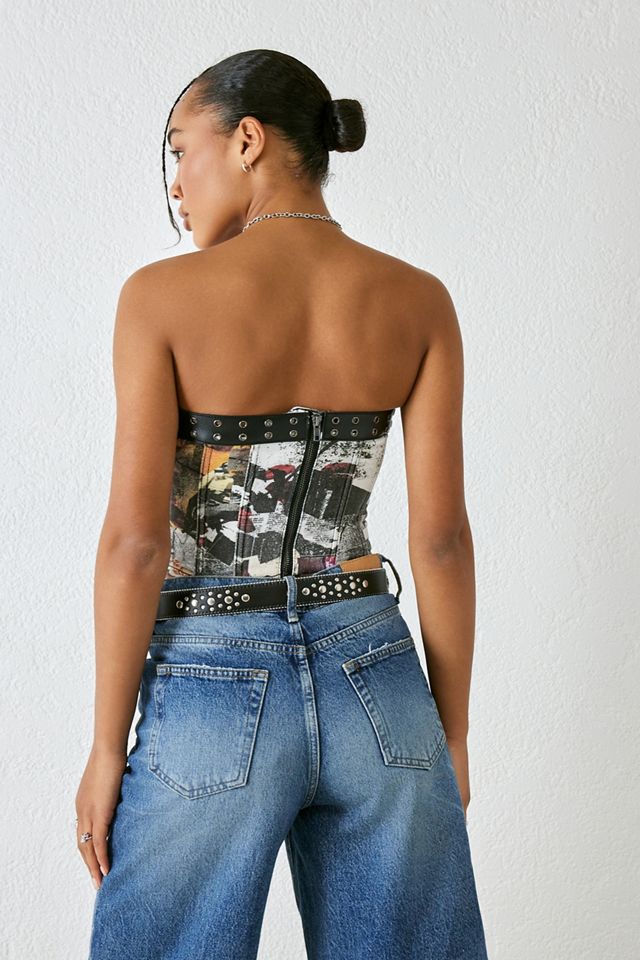 Jaded London Strapless Buckle Corset Top #3