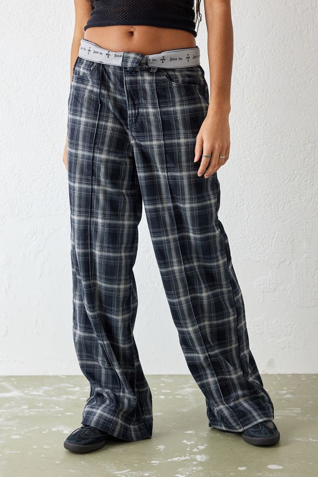 Jaded London Aphex Check Trousers | Urban Outfitters UK