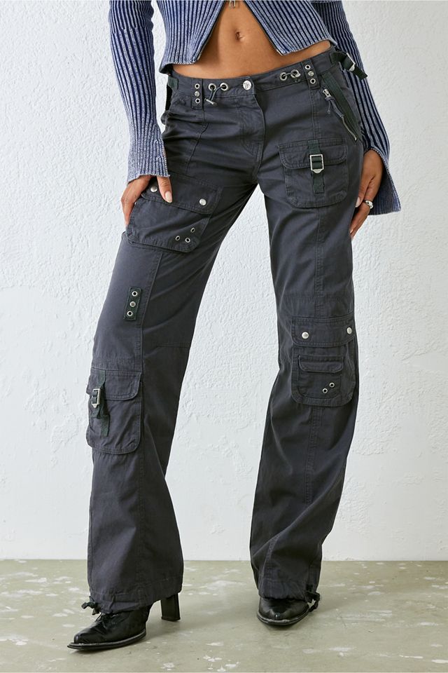 Jaded London Ecru Tech Cargo Pants Wishupon