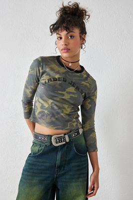 大人気！Jaded London★Lost & Found Camo Tシャツ 大人気！Jaded London☆Lost & Found Camo Tシャツ (JADED