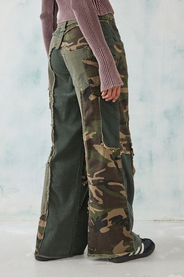 Jaded London – Patchwork-Jeans „Magna“ in Distressed-Optik mit Camouflage-Muster #3