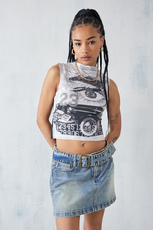 Jaded London High Neck Jersey Tank Top | Urban Outfitters UK