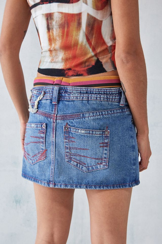 スカート Jaded London Denim Mini Skirt Jaded London Alana Denim Bubble Micro Mini Skirt | Urban