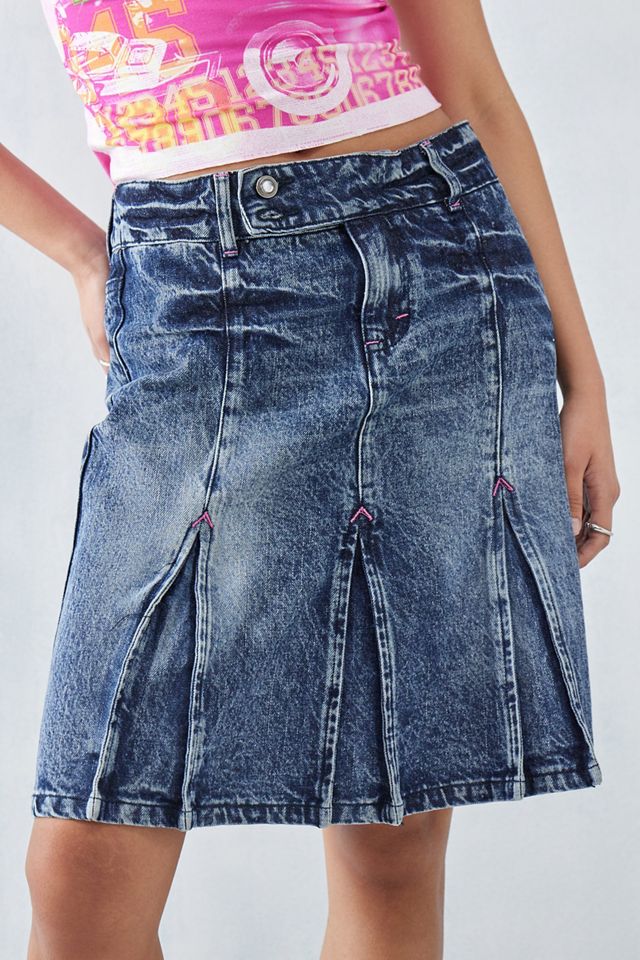 Jaded London The Hills Denim Midi Skirt #1