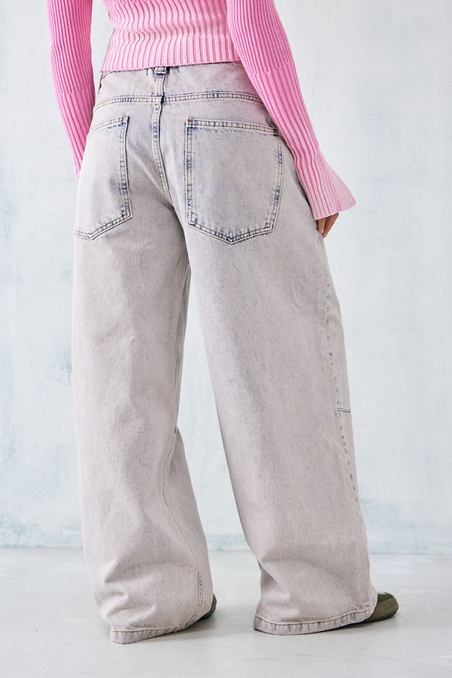 Jaded London Tinted Pink Colossus Jeans | Urban Outfitters UK