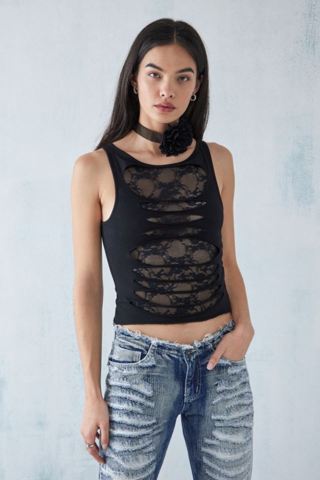 Jaded London Laced Up Top | Urban Outfitters UK