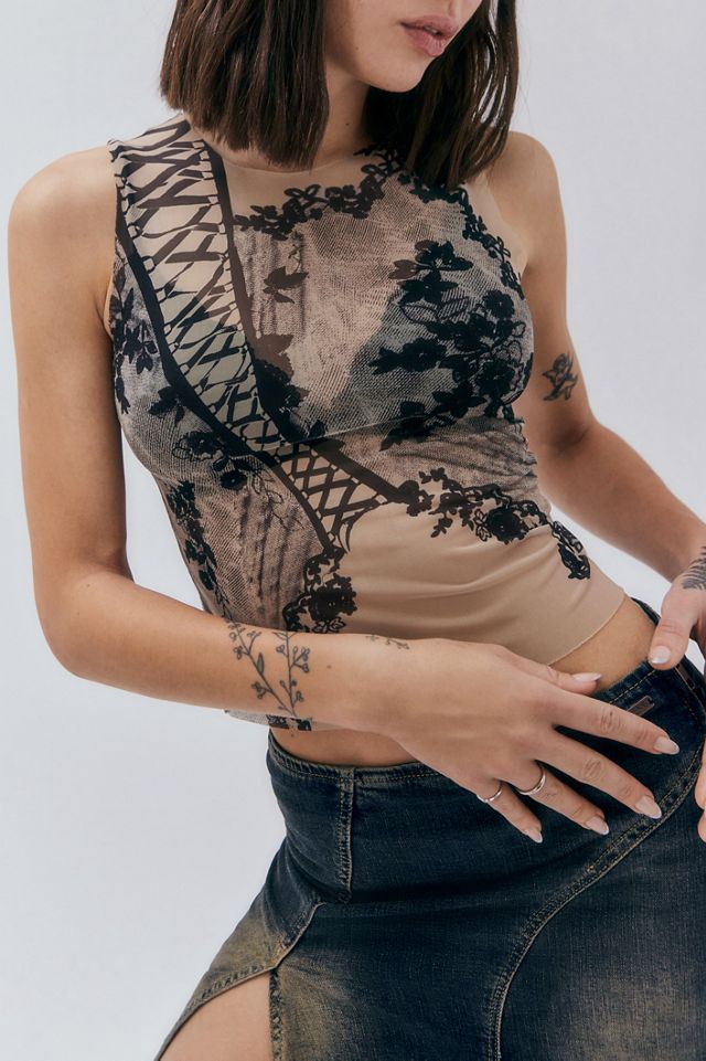 Jaded London Lace Me Up Top #1