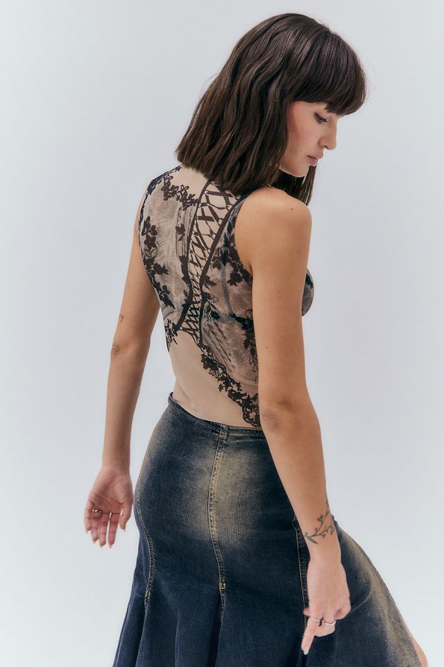 Jaded London Lace Me Up Top #3