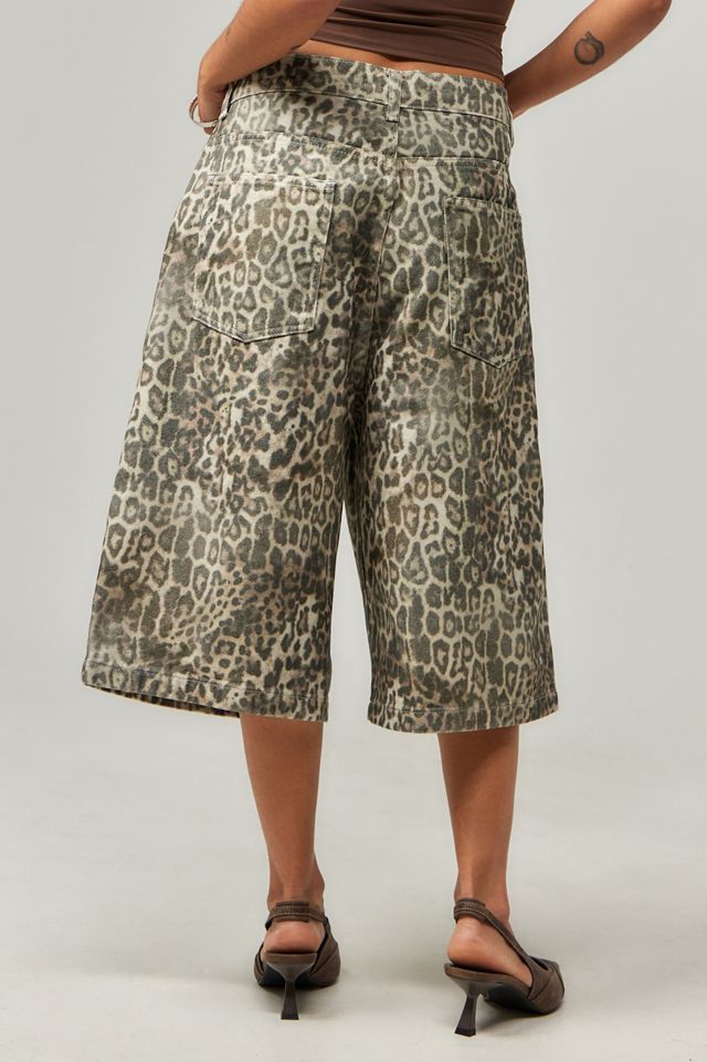 JADED LONDON ○Faded Animal Print Jorts○関税送料込 jaded-london-Multicolor-