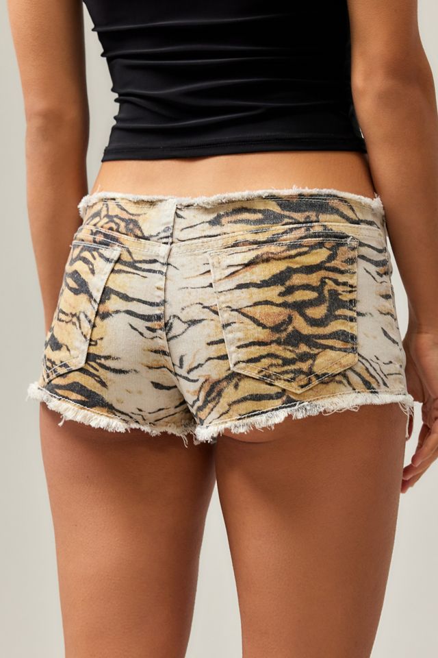 Jaded London Tiger Denim Hot Pants #3
