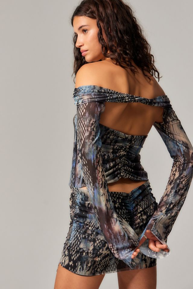 Jaded London Bianca Macrame Mesh Mini Dress #3