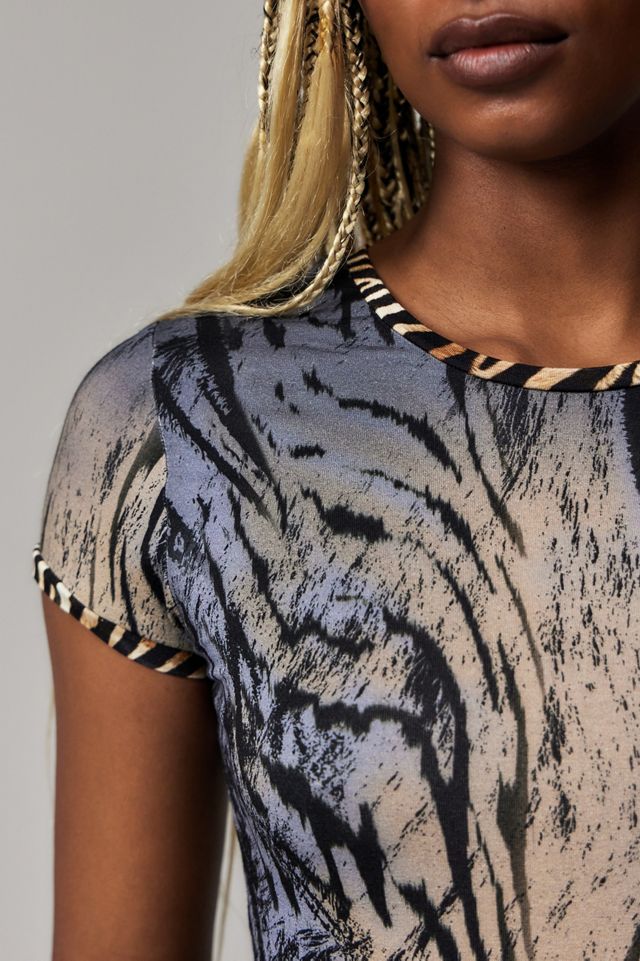 Jaded London Zebra Print T-Shirt #2