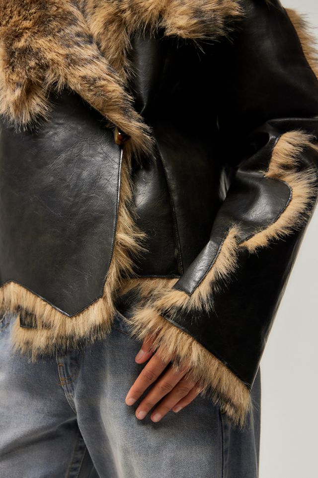 ジャケット・アウター Y2K fur jacket goa  Jaded London Creased Wash Stud Denim Jacket | Jaded London | Clothing