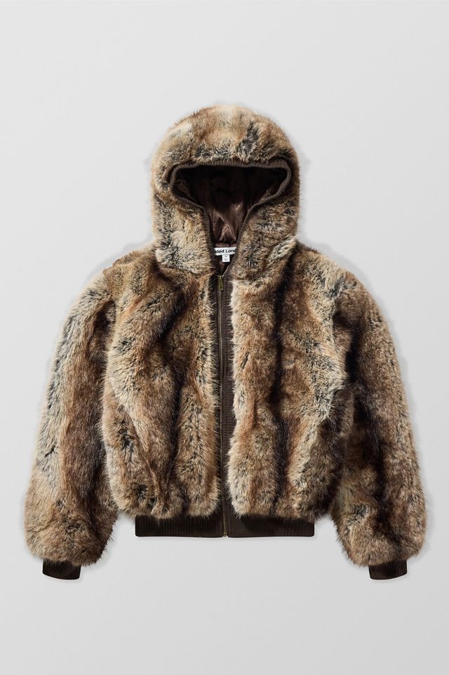 Jaded London Faux Mink Zip-Through Jacket #7