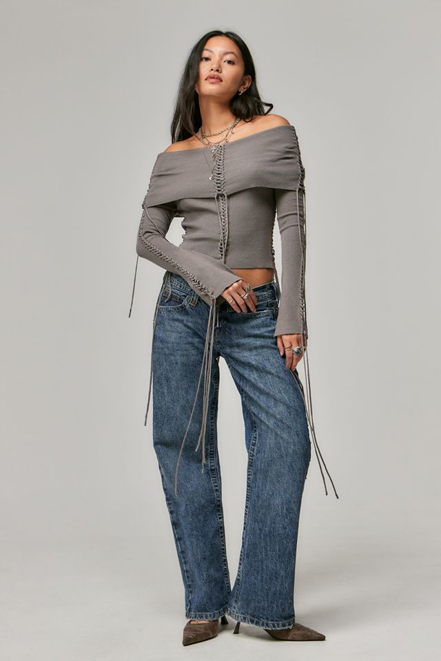Jaded London Extreme Fold Knit Top | Urban Outfitters UK