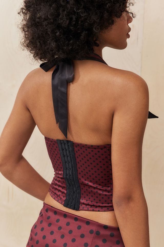 Jaded London Not Your Girlfriend Polka Dot Corset Top #3